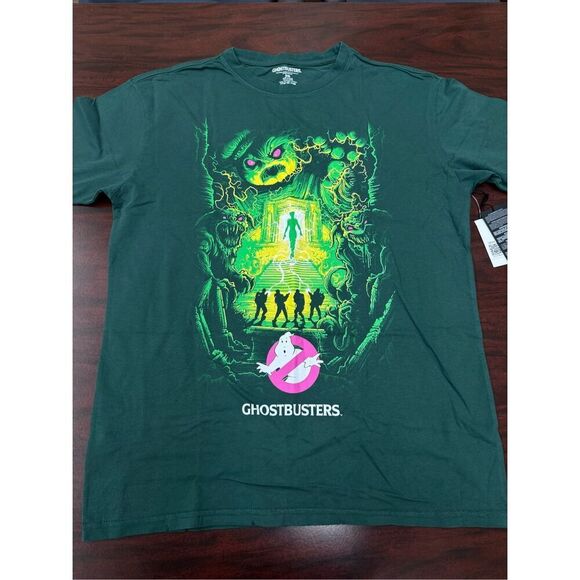 NWT Ghostbusters Oversized Green Short Sleeve Tee Size Small/Medium - Picture 1 of 9